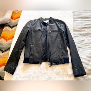 Nordstrom Black Leather Jacket